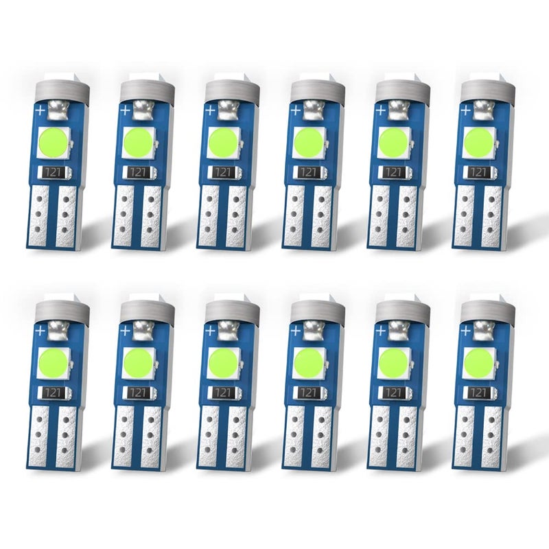 Nanpoku مصابيح LED Nanpoku T5 74 73 37 2721 لمصباح لوحة عدادات السيارة (أزرق جليدي) - Image 1